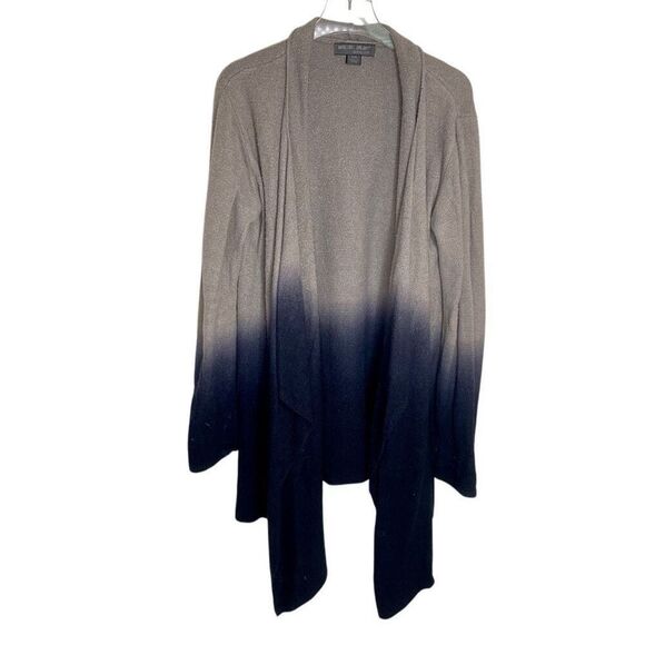 Barefoot Dreams Cozychic Lite Ombre Calypso Wrap Cardigan Pewter Black Size S/M - Picture 1 of 6